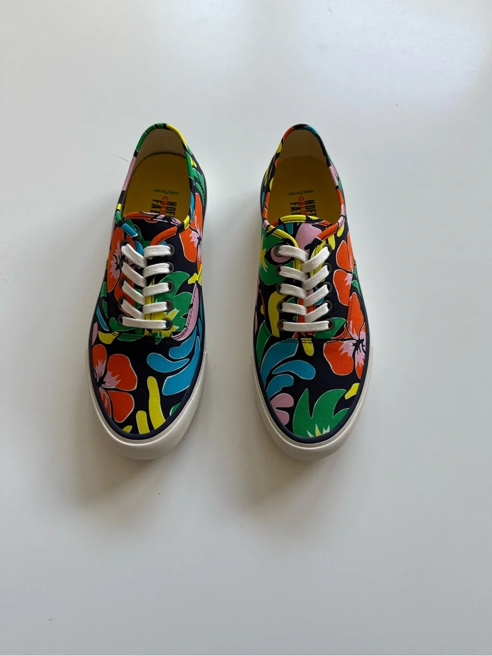 SeaVees Men's Floral Canvas Low-Top Sneakers -